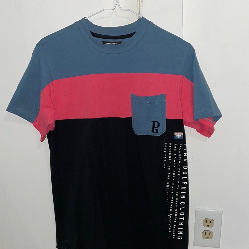 Pink Dolphin Mens T-shirt